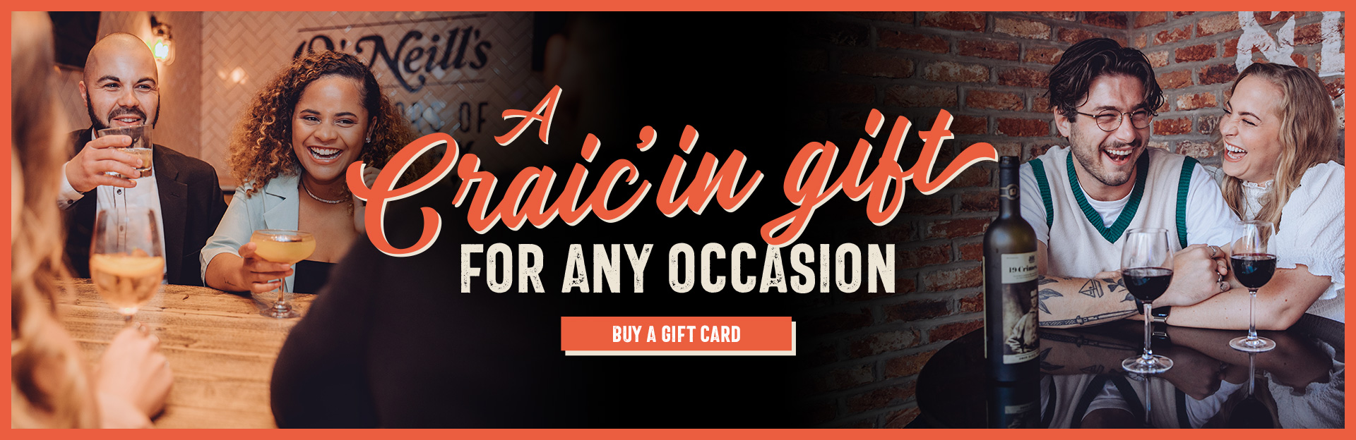 O’Neill’s Pub Christmas Gift Cards at O'Neill's Grand Central in Glasgow